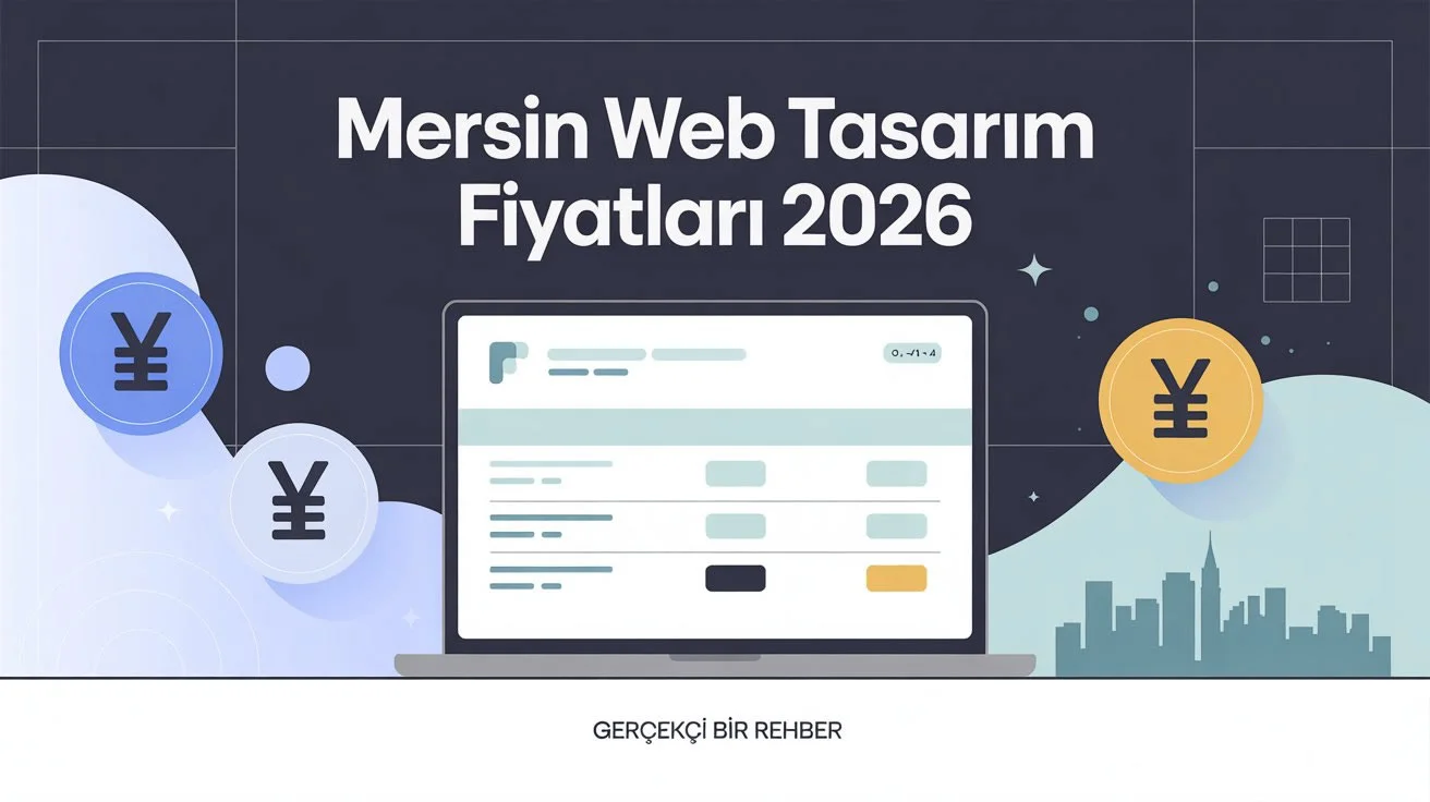 Mersin Web Tasarım Fiyatları 2026: Gerçekçi Bir Rehber
