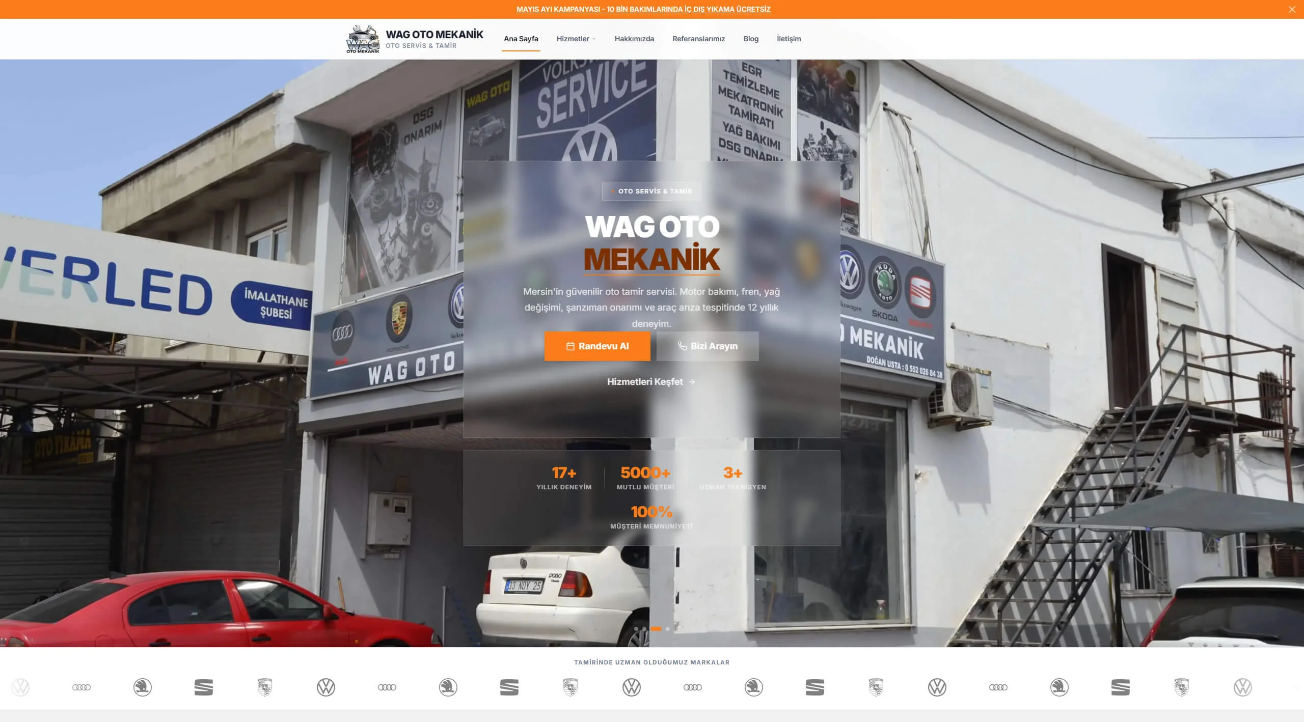 Wag Oto Mekanik – Web Sitesi